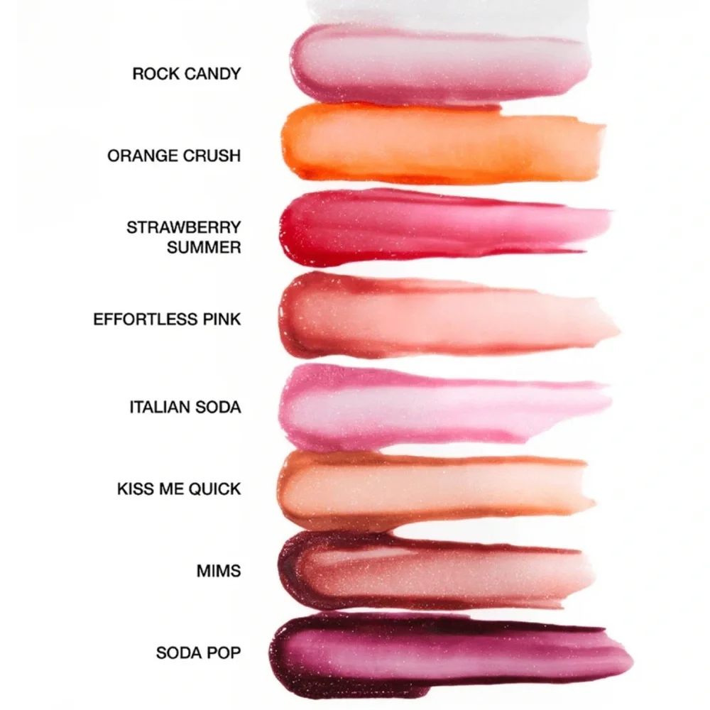 Dibs Beauty Go To Glossy Balm in Rock Candy or MIMS mega shiny pretty gloss